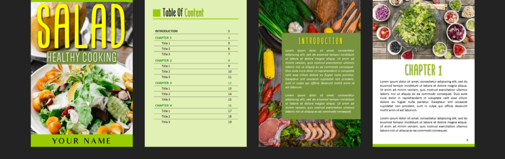 ecover guru collection Salad ebook layout